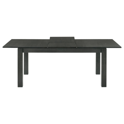 Jakob Rectangular 83-inch Extension Leaf Dining Table Black