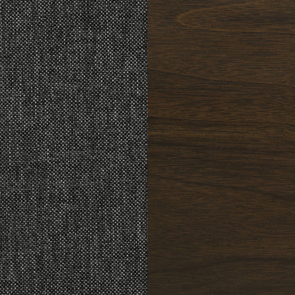 Wes Upholstered Dining Side Chair Dark Walnut (Set of 2)