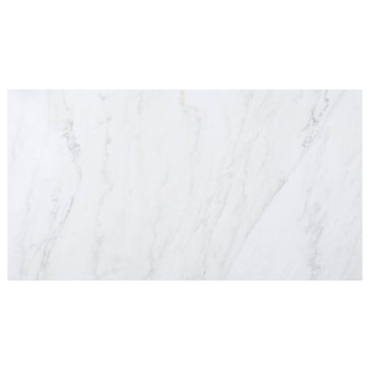 Sherry 7-piece Rectangular Marble Top Dining Table Set Grey