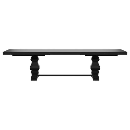 Florence 126-inch Extension Dining Table Distressed Black