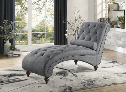 Homelegance Bonne Chaises Dark Gray Textured Fabric Upholstery 1162NGY-5
