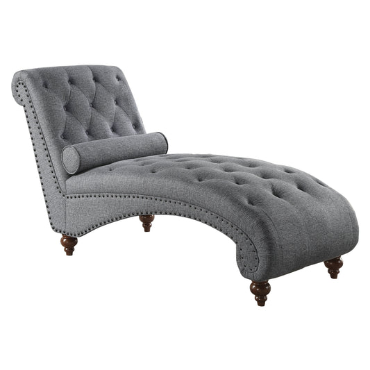 Homelegance Bonne Chaises Dark Gray Textured Fabric Upholstery 1162NGY-5