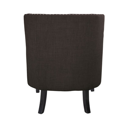 Homelegance Charisma Accent Chair in Chocolate Textured Fabric 1194CH
