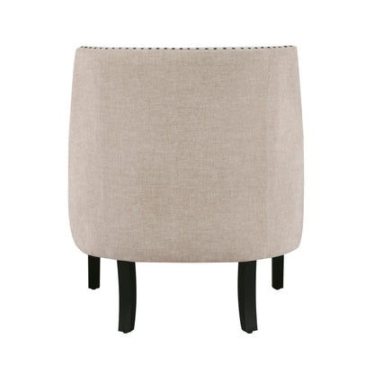 Homelegance Charisma Accent Chair in Cement Chenille with Button Tufting 1194NCM-1