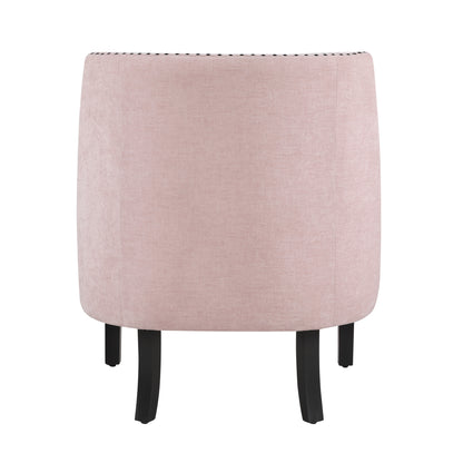 Homelegance Charisma Accent Chair in Pink Chenille with Button Tufting 1194NPK-1