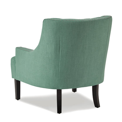 Homelegance Charisma Accent Chair in Teal with Button Tufting and Nailhead Trim 1194TL