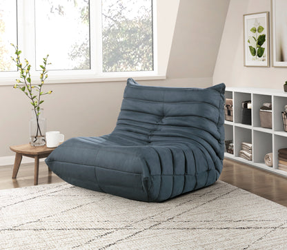 Homelegance Seven Accent Chair in Charcoal Microfiber with Button-Tufted Detail 1203CC-1