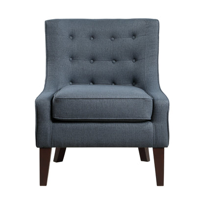 Homelegance Margaret Accent Chair in Textured Blue Fabric 1208BUE-1