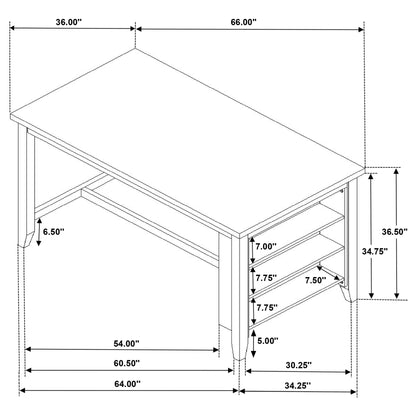 Elliston 5-piece Counter Height Dining Table Set Dark Grey
