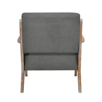 Homelegance Ollen Accent Chair in Dark Gray Textured Fabric 1211DG-1