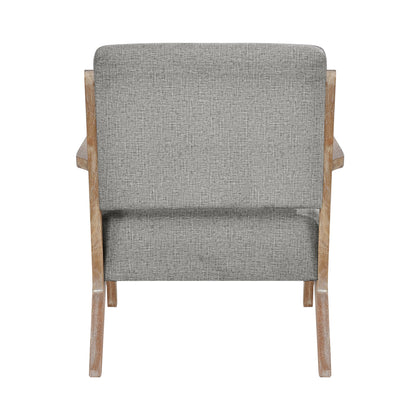 Homelegance Ollen Accent Chair in Brownish Gray Textured Fabric 1211GY-1
