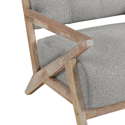 Homelegance Ollen Accent Chair in Brownish Gray Textured Fabric 1211GY-1