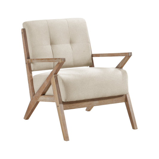 Homelegance Ollen Accent Chair in Textured Sand with Tufted Back 1211SN-1