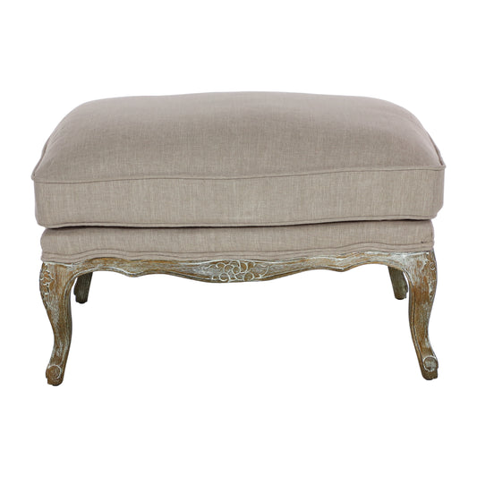 Homelegance Parlier Ottoman Bench in Natural Textured Fabric 1234-4