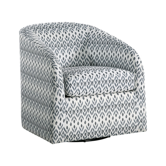 Homelegance Augustine Swivel Accent Chair Multi-color Tribal Pattern 1244-1