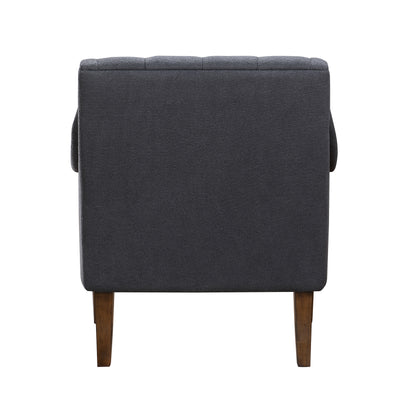 Homelegance Stella Accent Chair in Dark Gray Boucle Fabric 1248DG-1