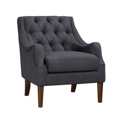 Homelegance Stella Accent Chair in Dark Gray Boucle Fabric 1248DG-1