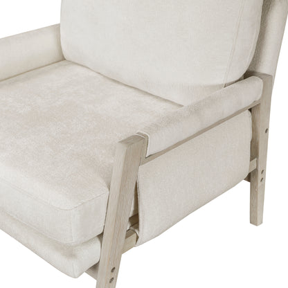 Homelegance Accent Chairs in Cream Upholstery 1269NCRM-1