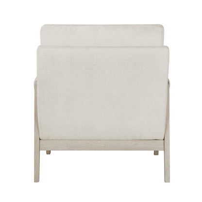 Homelegance Accent Chairs in Cream Upholstery 1269NCRM-1