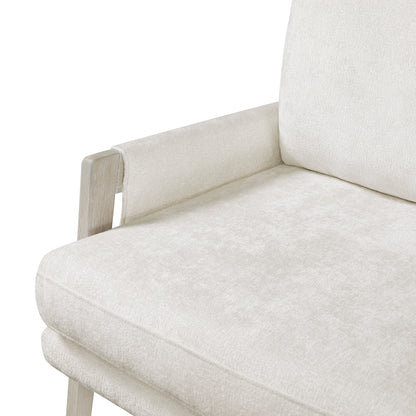 Homelegance Accent Chairs in Cream Upholstery 1269NCRM-1