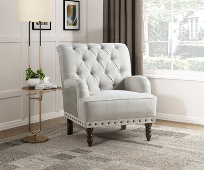 Homelegance Accent Chair in Gray Fabric with Stylish Design 1270-1
