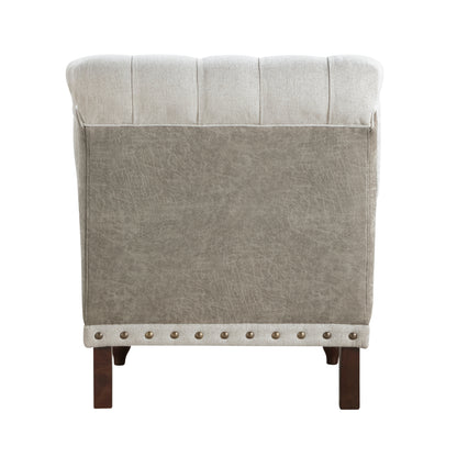 Homelegance Accent Chair in Gray Fabric with Stylish Design 1270-1