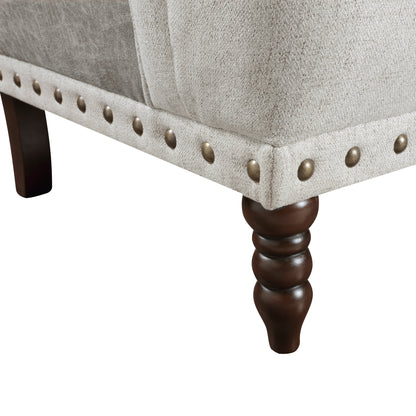 Homelegance Accent Chair in Gray Fabric with Stylish Design 1270-1