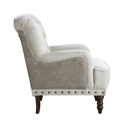 Homelegance Accent Chair in Gray Fabric with Stylish Design 1270-1