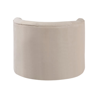 Homelegance Cheswold Swivel Chair in Beige Velvet with Button Tufting 1290BE-1