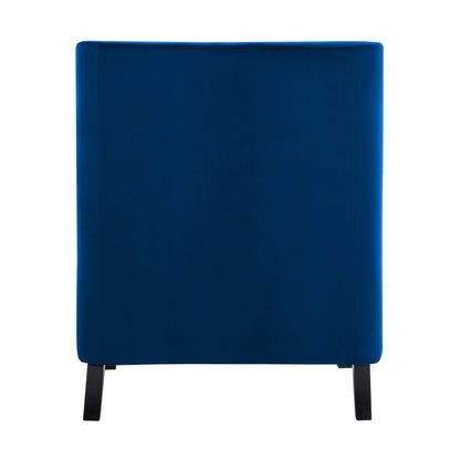 Homelegance Grazioso Accent Chair in Navy Velvet with Button Tufting 1297NV-1NN