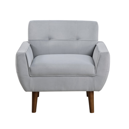 Homelegance Accent Chairs Gray Upholstered Stylish Seating 1298GY-1