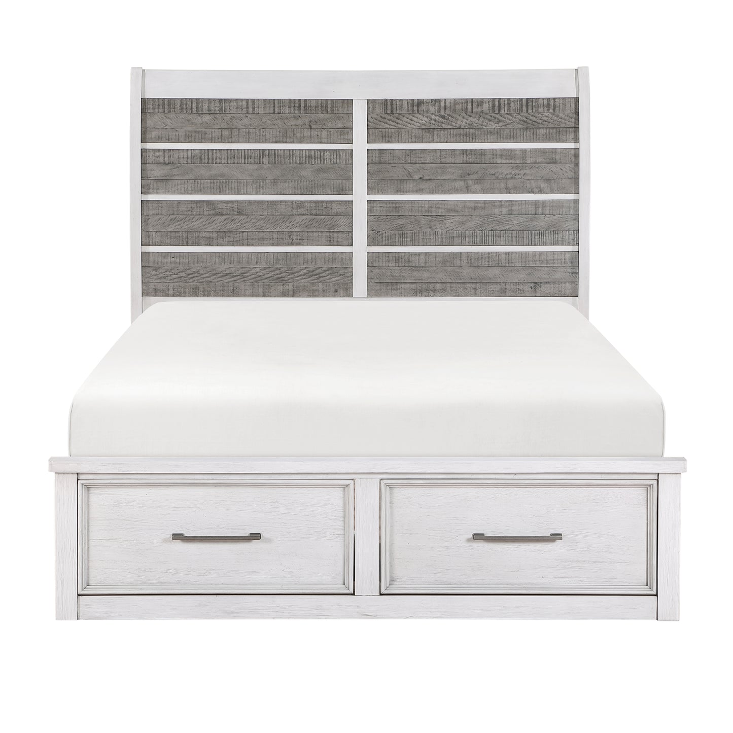 Homelegance Queen Bed Ambrose Antique White Gray 1303-1