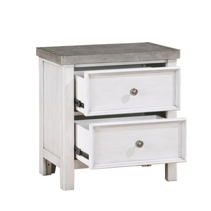 Homelegance Ambrose Nightstand Antique White Gray 1303-4
