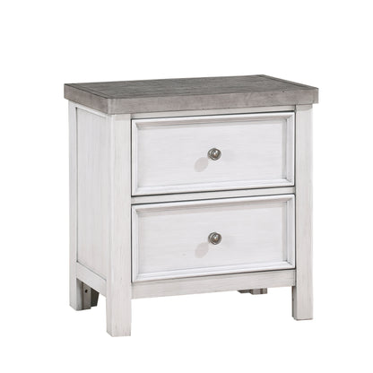 Homelegance Ambrose Nightstand Antique White Gray 1303-4
