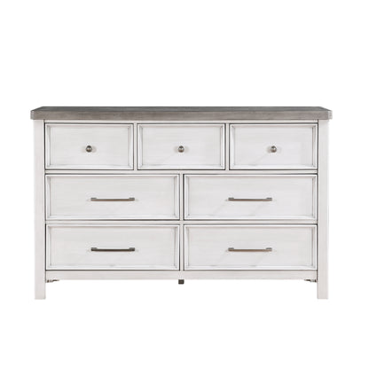 Homelegance Ambrose Dresser Antique White Gray Finish 1303-5