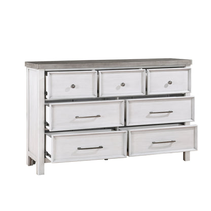 Homelegance Ambrose Dresser Antique White Gray Finish 1303-5