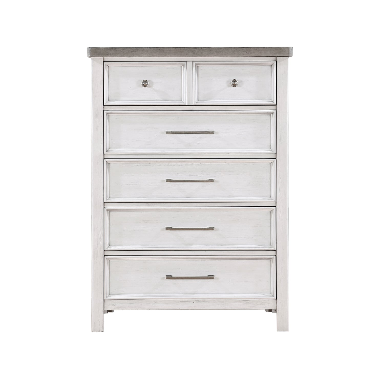 Homelegance Chest Ambrose Antique White Gray Finish 1303-9
