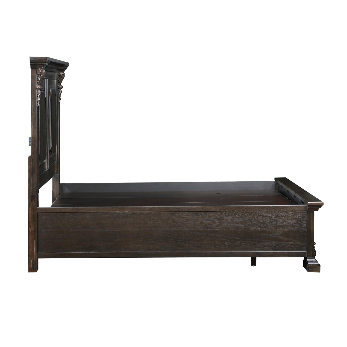 Homelegance Queen Bed Cornwall Espresso Finish with USB Ports and Storage 1325-1