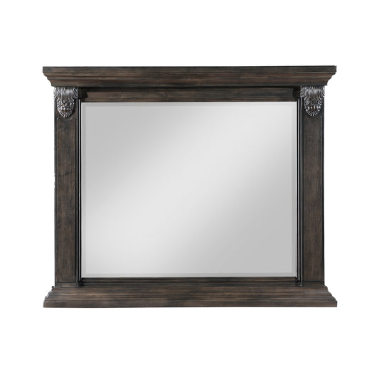 Homelegance Dresser Mirror Cornwall Espresso Finish Oak Veneer 1325-6