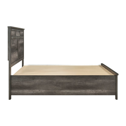 Homelegance Queen Bed in Rich Finish with Footboard Storage 1342-1