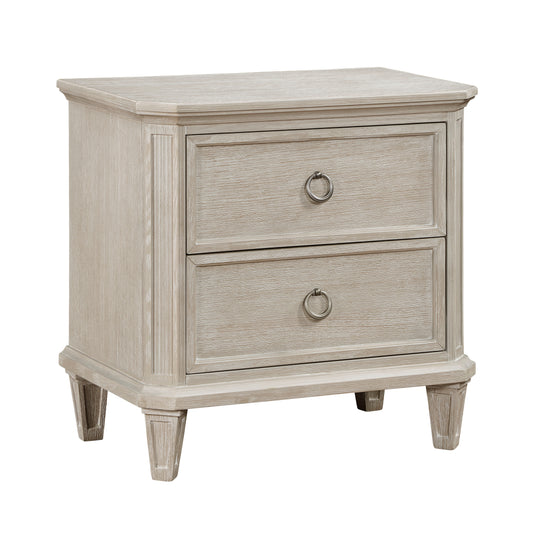 Homelegance Nightstand Leander Light Brownish Gray Finish 1344-4