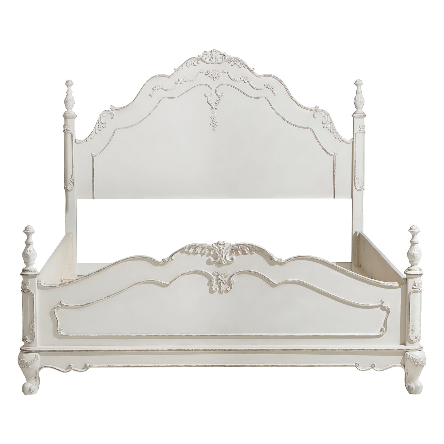 Homelegance Queen Bed Cinderella Antique White Finish 1386NW-1
