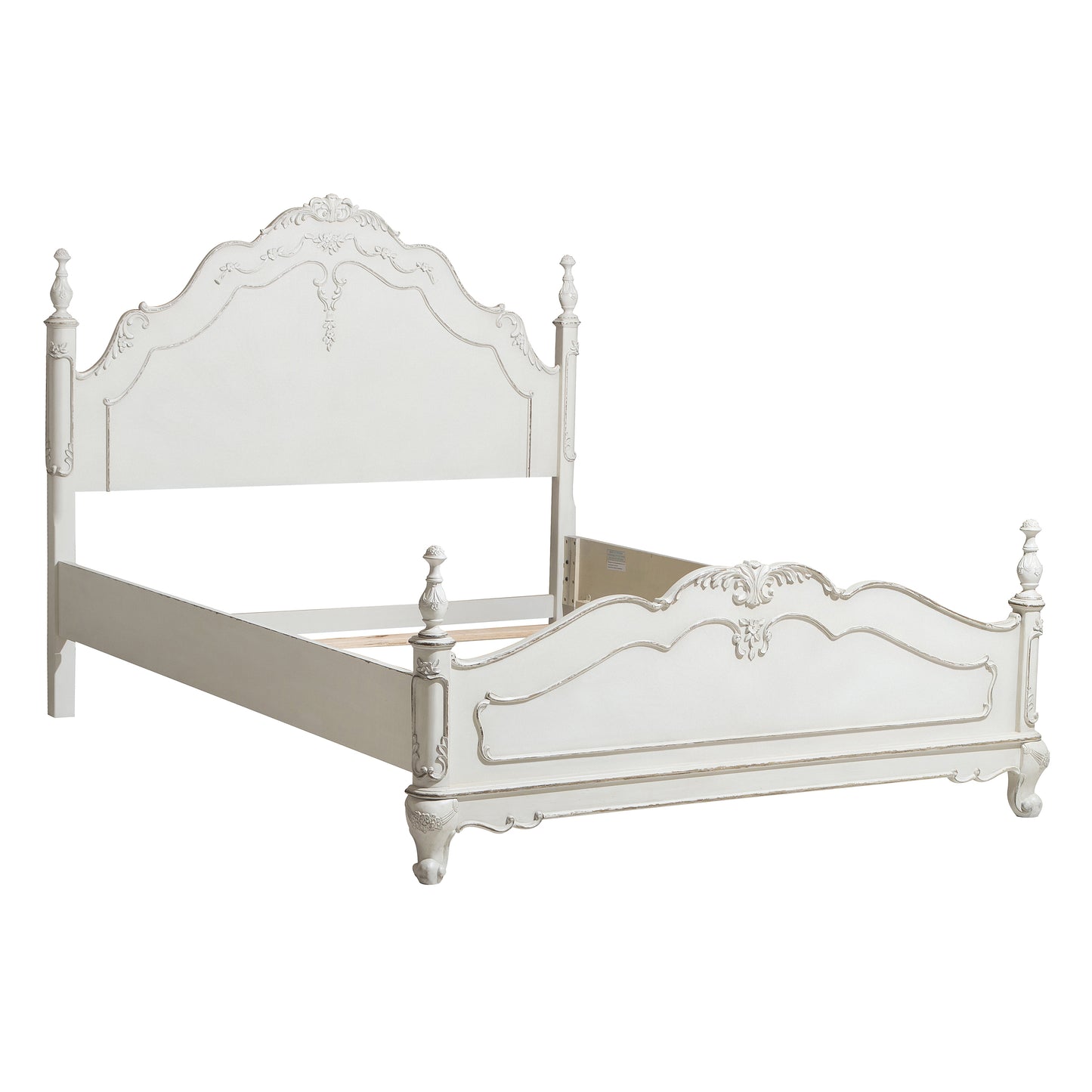 Homelegance Queen Bed Cinderella Antique White Finish 1386NW-1