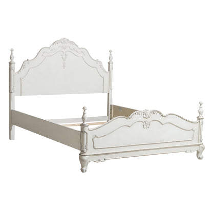Homelegance Queen Bed Cinderella Antique White Finish 1386NW-1
