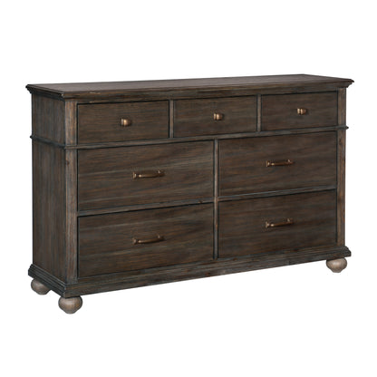 Homelegance Dresser Motsinger Rustic Brown Finish Elegant Storage Solution 1400-5