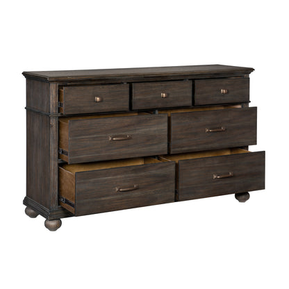 Homelegance Dresser Motsinger Rustic Brown Finish Elegant Storage Solution 1400-5