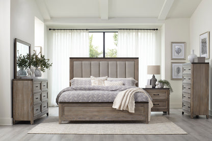 Homelegance Chest Newell Gray Oak Finish with Metal Accents 1412-9