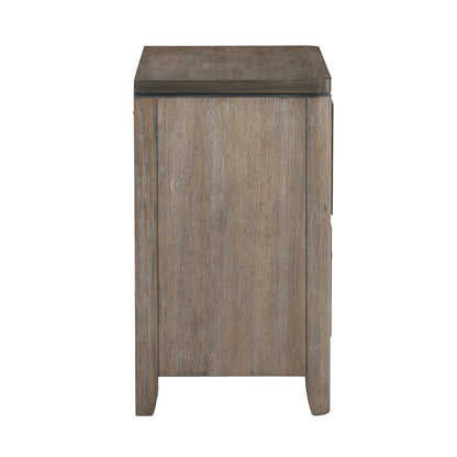 Homelegance Nightstand Newell Gray Oak Finish 1412-4