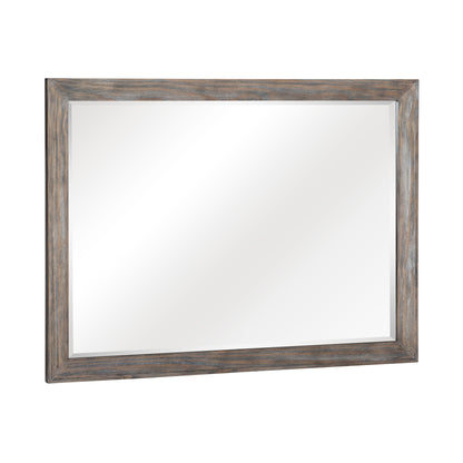 Homelegance Dresser Mirror Newell Two-Tone Gray Oak Finish 1412-6