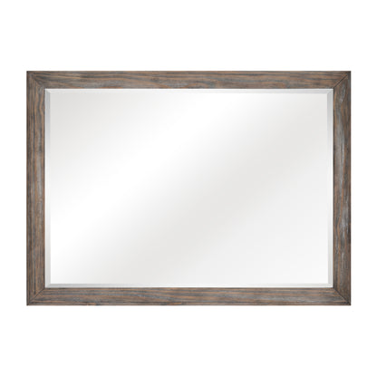 Homelegance Dresser Mirror Newell Two-Tone Gray Oak Finish 1412-6